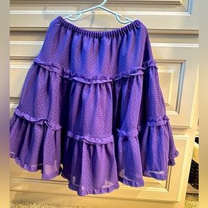 Hanna Andersson Purple Tulle Skirt Girls 130/8 purple Swiss Dot Tutu  Holiday
